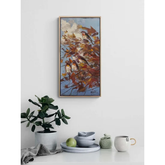 Gölgedeki Kanatlar Yağlı Boya Tablosu