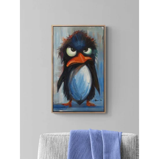 The Angry Penguin Oil Painting