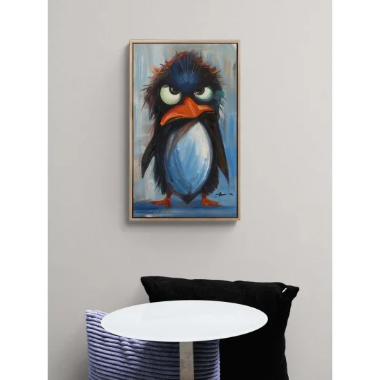 The Angry Penguin Oil Painting