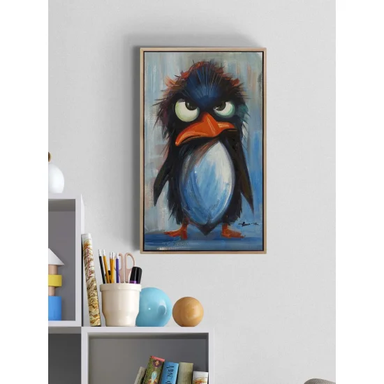 The Angry Penguin Oil Painting