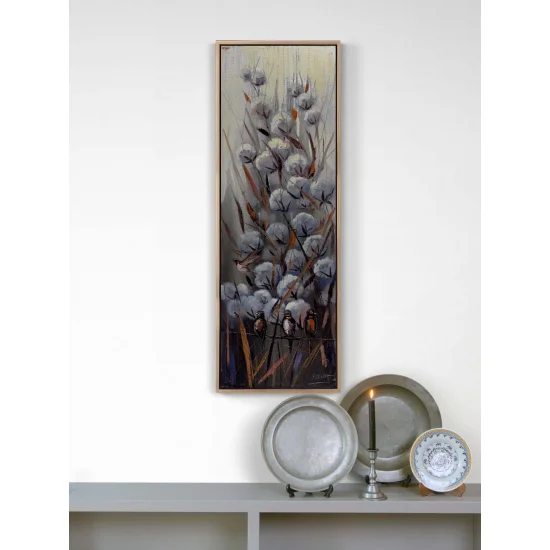 Gökyüzüyle Buluşan Tarla Yağlı Boya Tablosu