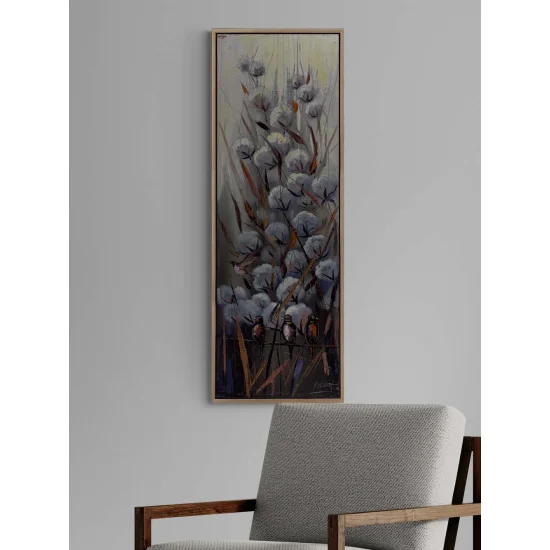 Gökyüzüyle Buluşan Tarla Yağlı Boya Tablosu