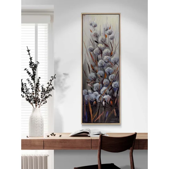 Gökyüzüyle Buluşan Tarla Yağlı Boya Tablosu