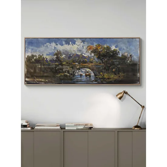 Forgotten Stone Bridge Oil Painting