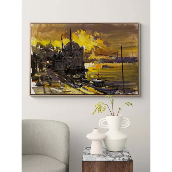 Ortaköy’de Bir An Yağlı Boya Tablosu