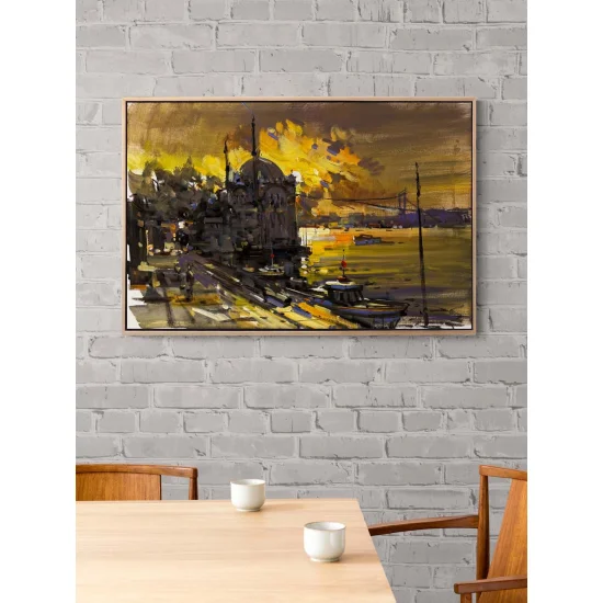 Ortaköy’de Bir An Yağlı Boya Tablosu