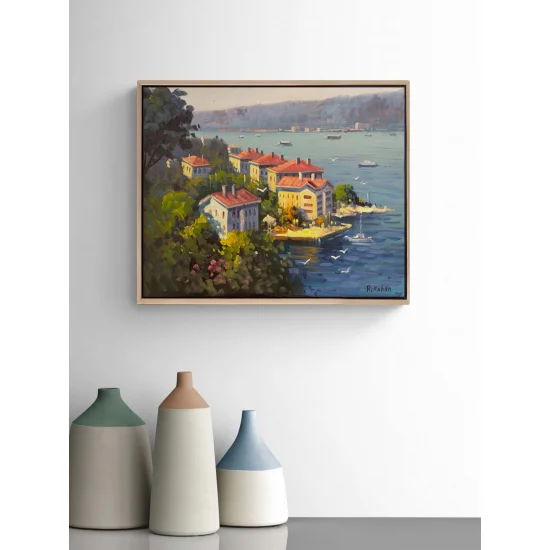 Yalıların Gölgesinde Yağlı Boya Tablosu