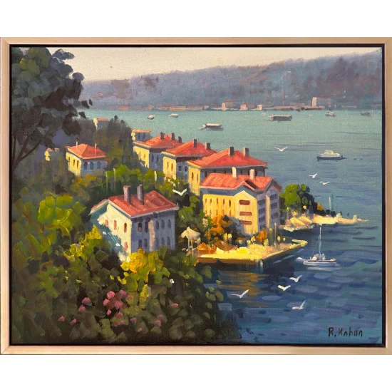 Yalıların Gölgesinde Yağlı Boya Tablosu