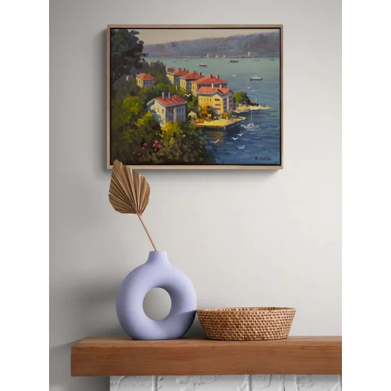 Yalıların Gölgesinde Yağlı Boya Tablosu