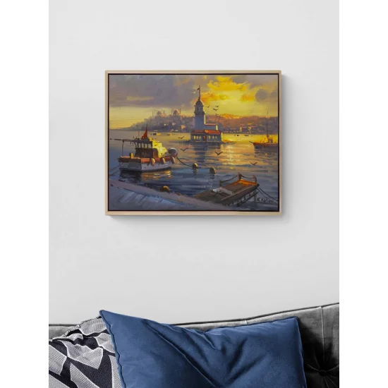 Salacakta İskele Yağlı Boya Tablosu