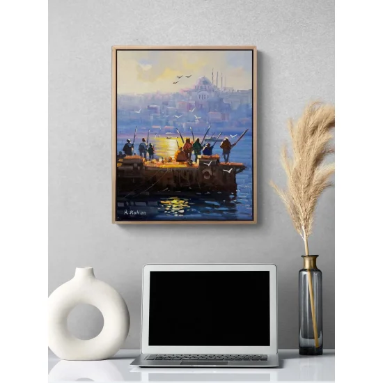 Balıkçılar Boğazda Yağlı Boya Tablosu