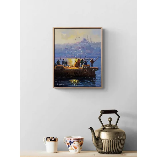 Balıkçılar Boğazda Yağlı Boya Tablosu