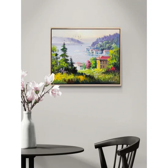 Yalılarda Arasından Yağlı Boya Tablosu