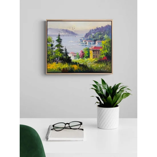 Yalılarda Arasından Yağlı Boya Tablosu