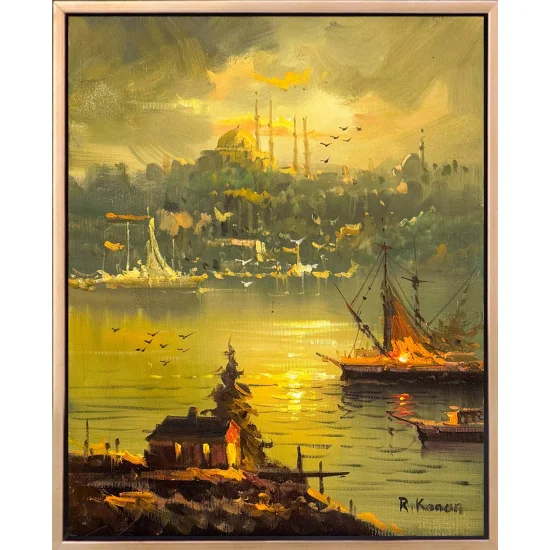 From the Pier to the Bosphorus Oil Painting