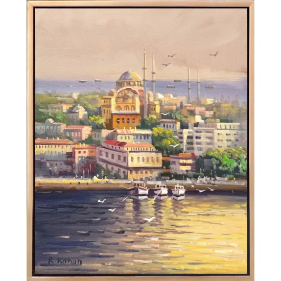 İstanbul’un Sessizliği Gün Yağlı Boya Tablosu