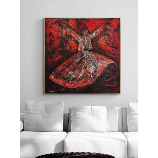 Sema’da Vuslat Yağlı Boya Tablosu