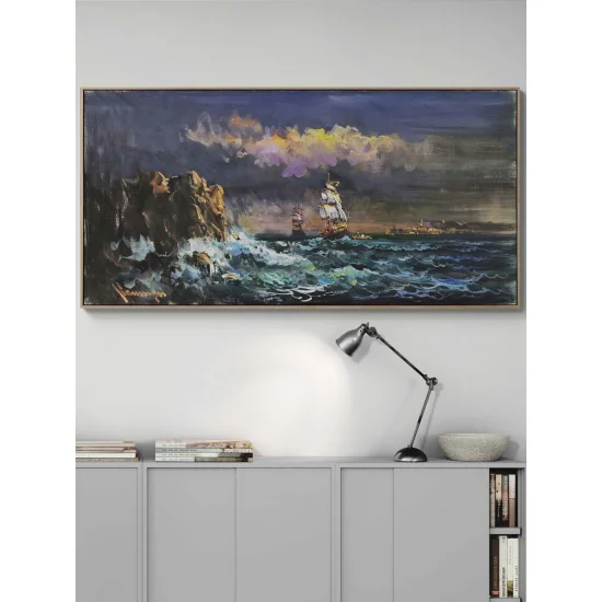 Kıyının Ötesi Yağlı Boya Tablosu