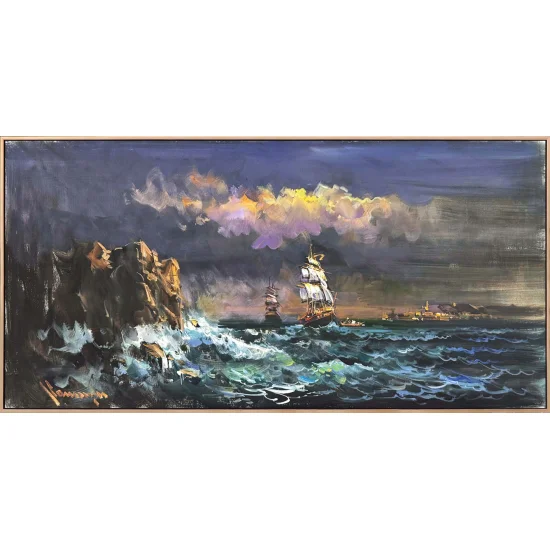 Kıyının Ötesi Yağlı Boya Tablosu