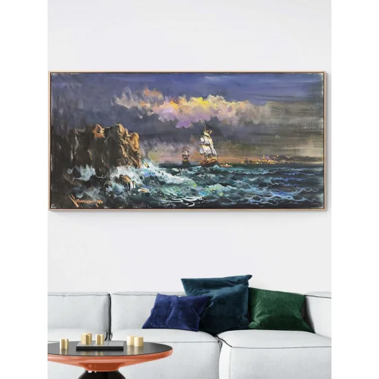 Kıyının Ötesi Yağlı Boya Tablosu