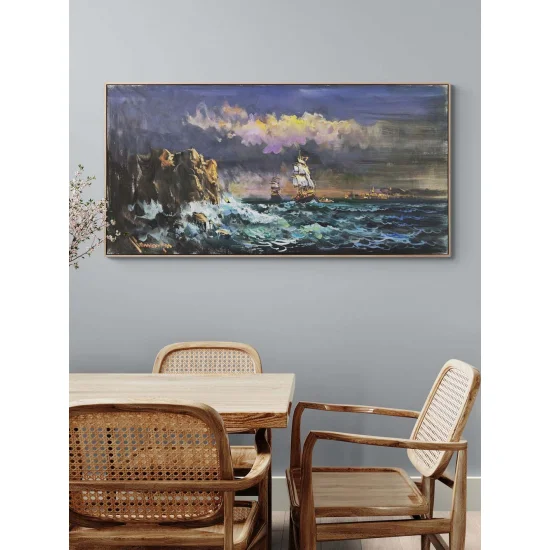 Kıyının Ötesi Yağlı Boya Tablosu