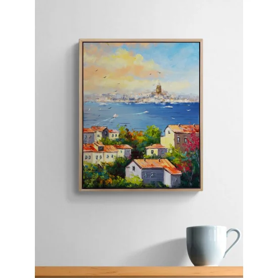 Boğazın Serin Esintisi Yağlı Boya Tablosu