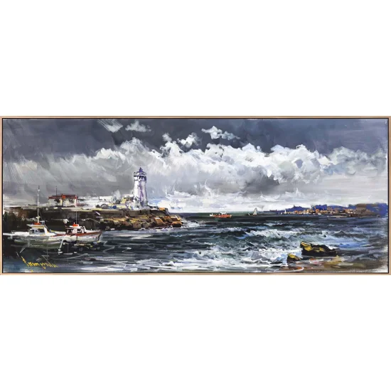 Fenerin Kıyısında Yağlı Boya Tablosu