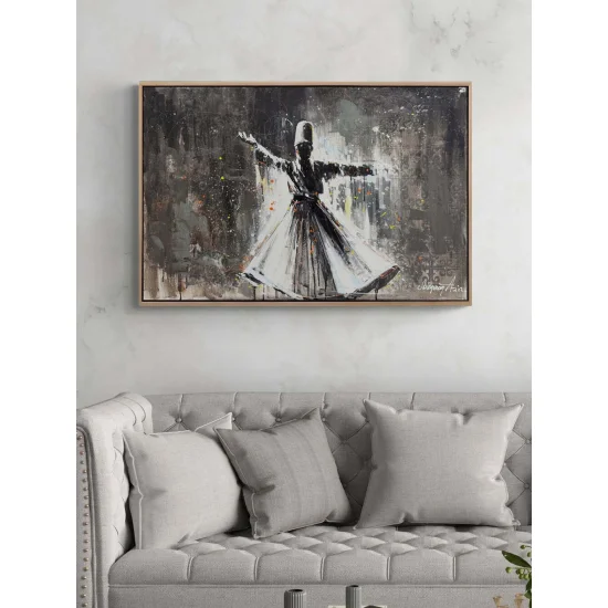 Semazenin Işığında Yağlı Boya Tablosu