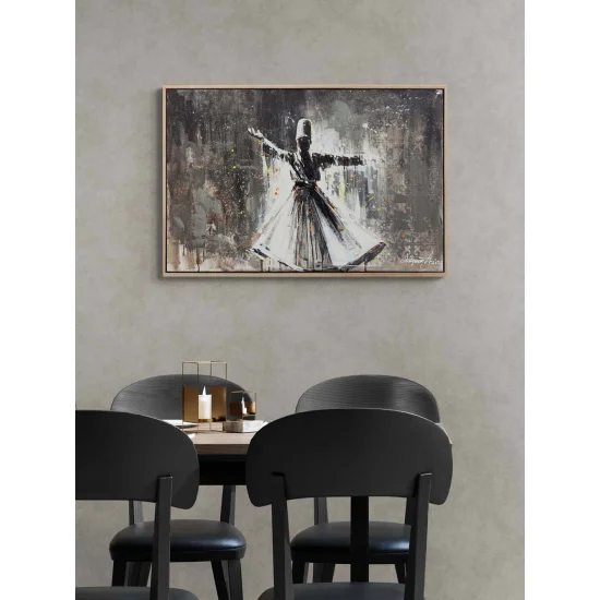 Semazenin Işığında Yağlı Boya Tablosu