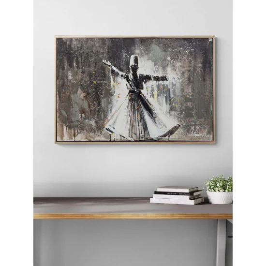 Semazenin Işığında Yağlı Boya Tablosu