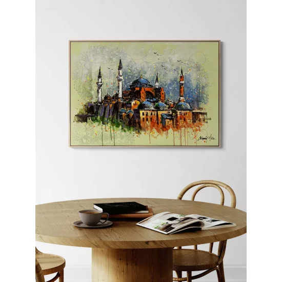 İhtişamlı Ayasofya Cami Yağlı Boya Tablosu