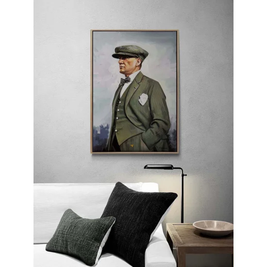 Mustafa Kemal Bakışları Yağlı Boya Tablosu