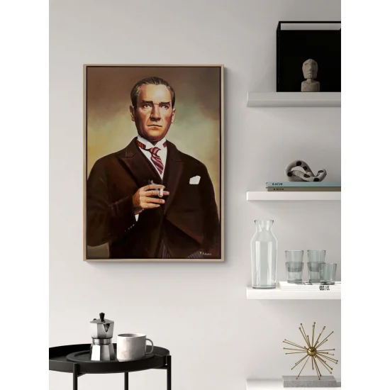 Mavi Gözlerin Ardında Yağlı Boya Tablosu