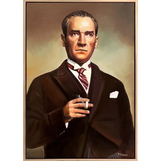 Mavi Gözlerin Ardında Yağlı Boya Tablosu