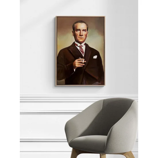 Mavi Gözlerin Ardında Yağlı Boya Tablosu