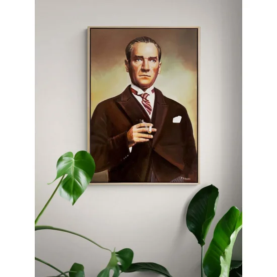 Mavi Gözlerin Ardında Yağlı Boya Tablosu