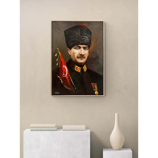 Gazi Atatürk Yağlı Boya Tablosu