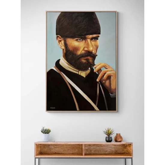 Mustafa Kemalin İzinde Yağlı Boya Tablosu
