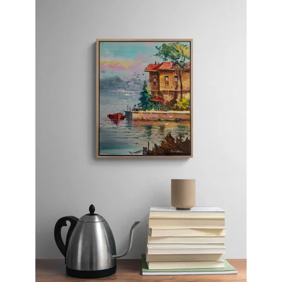 İstanbul Bir Yalı Yağlı Boya Tablosu