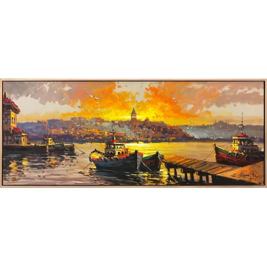 Eski İstanbul’un Suları Yağlı Boya Tablosu