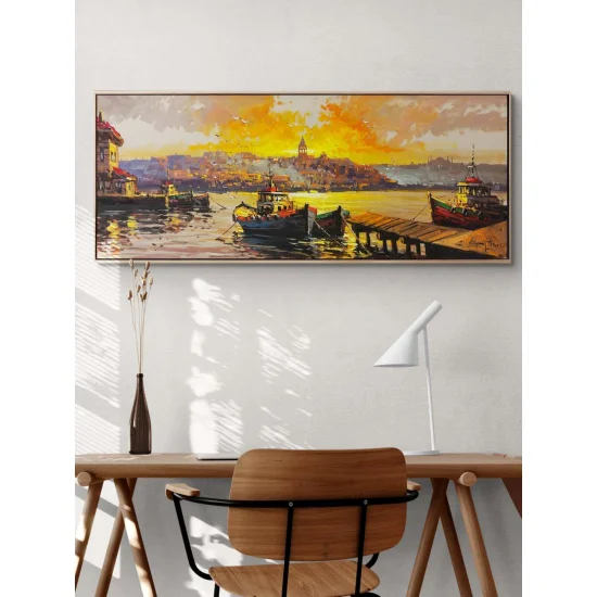 Eski İstanbul’un Suları Yağlı Boya Tablosu