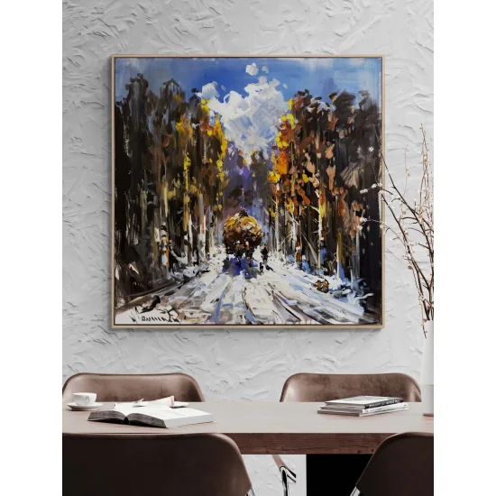 Life Beneath the Snow Oil Painting