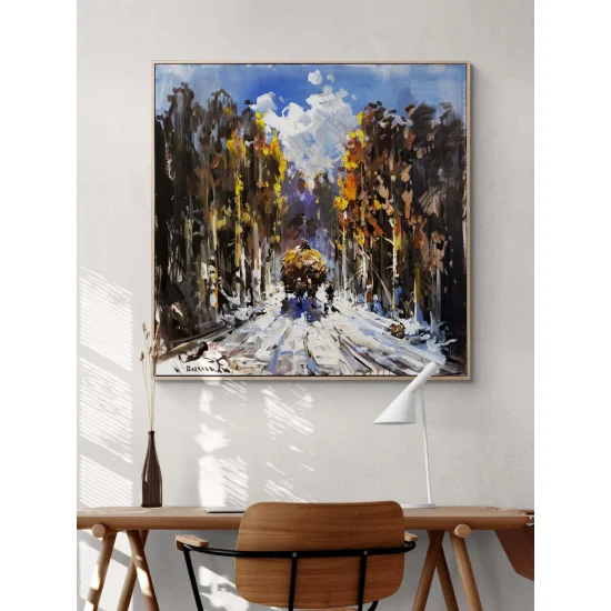 Life Beneath the Snow Oil Painting