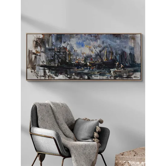 Yelkenler Arasında Yağlı Boya Tablosu