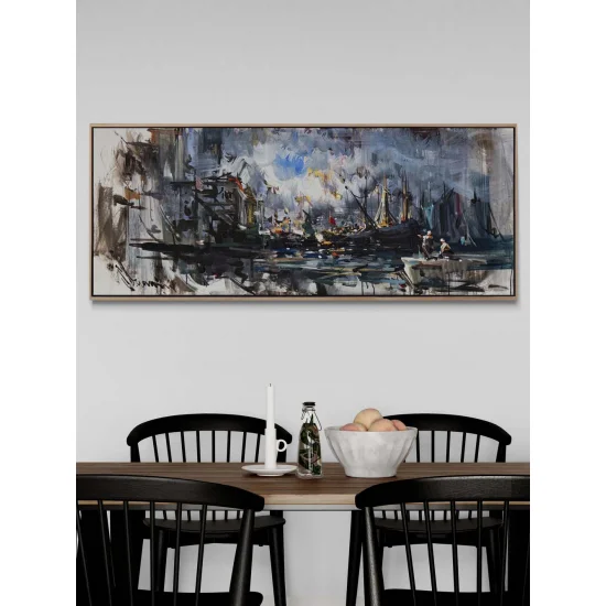 Yelkenler Arasında Yağlı Boya Tablosu