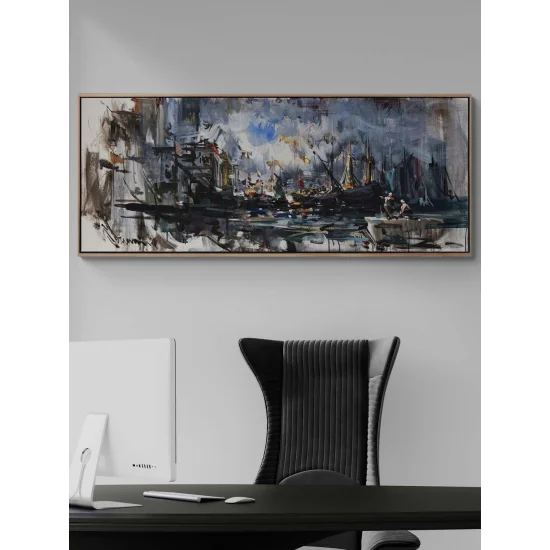 Yelkenler Arasında Yağlı Boya Tablosu