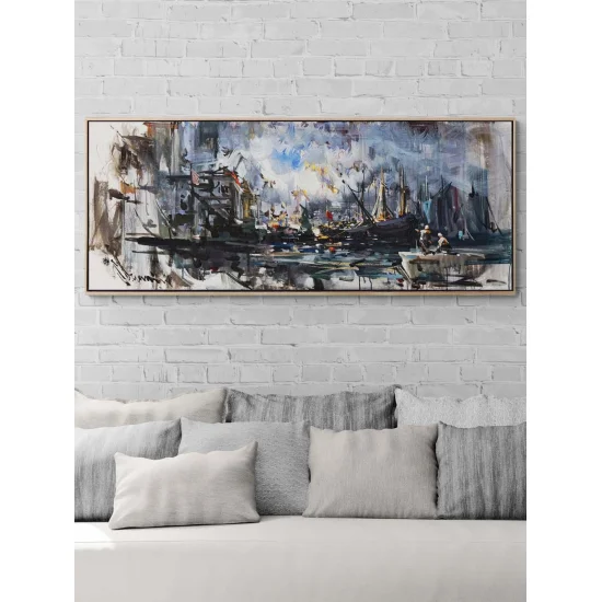 Yelkenler Arasında Yağlı Boya Tablosu