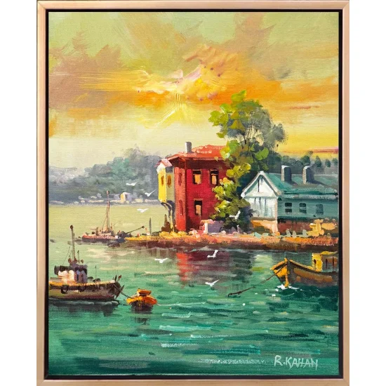 Waterside Mansions of Istanbul Oil Painting