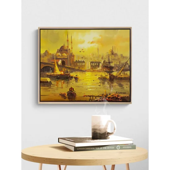 Eminönü’nde Bir Gün Yağlı Boya Tablosu