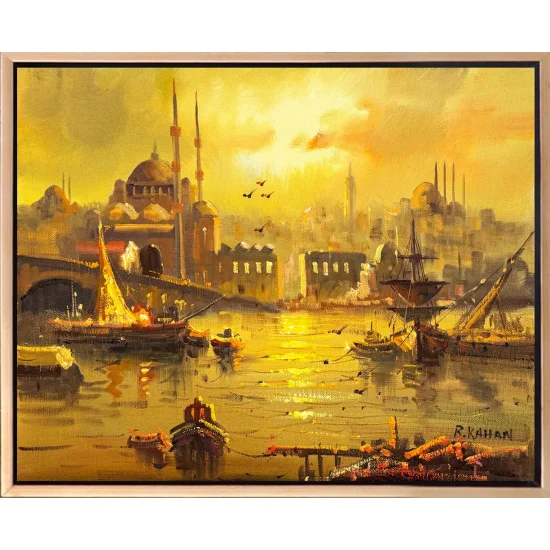 Eminönü’nde Bir Gün Yağlı Boya Tablosu
